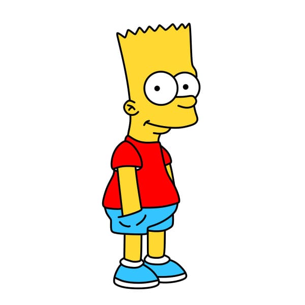 Dessin-Bart-Simpson-Etape9