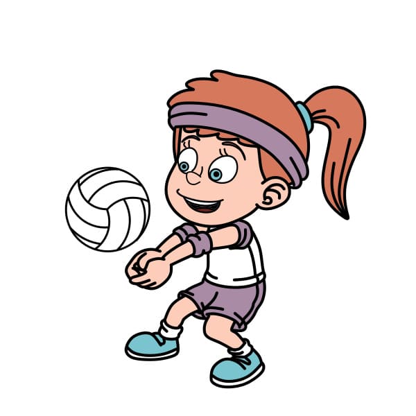 Dessin Joueur de volleyball