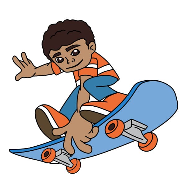Dessin Skateboarder