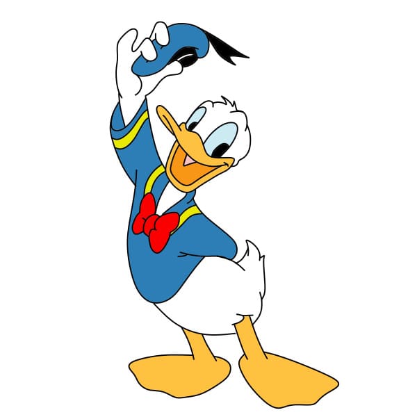 Comment-dessiner-le-canard-Donald-etape12