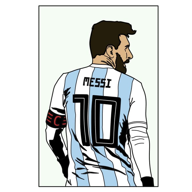 Dessin Lionel Messi