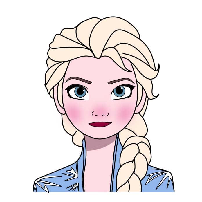 Comment-dessiner-Elsa-Etape-9