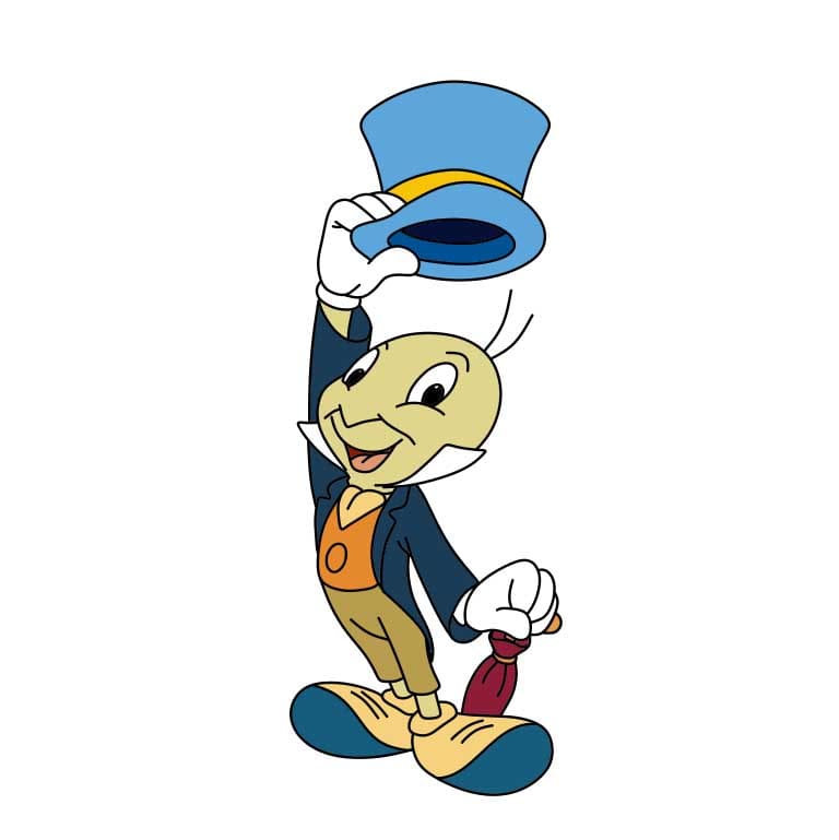 Comment-dessiner-Jiminy-Cricket-Etape-9
