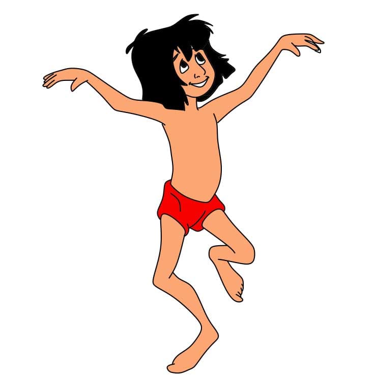 Comment-dessiner-Mowgli-Etape-8-5
