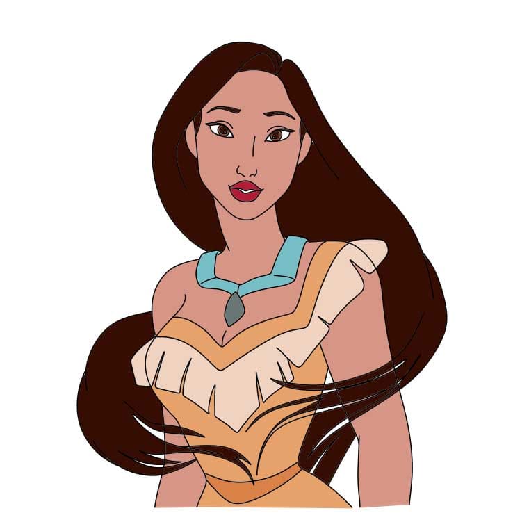 Comment-dessiner-Pocahontas-Etape-7-3