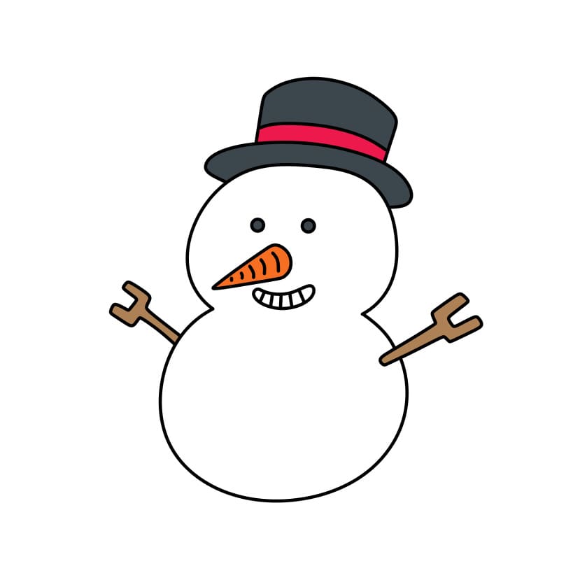 Comment-dessiner-un-bonhomme-de-neige-Etape-6-1