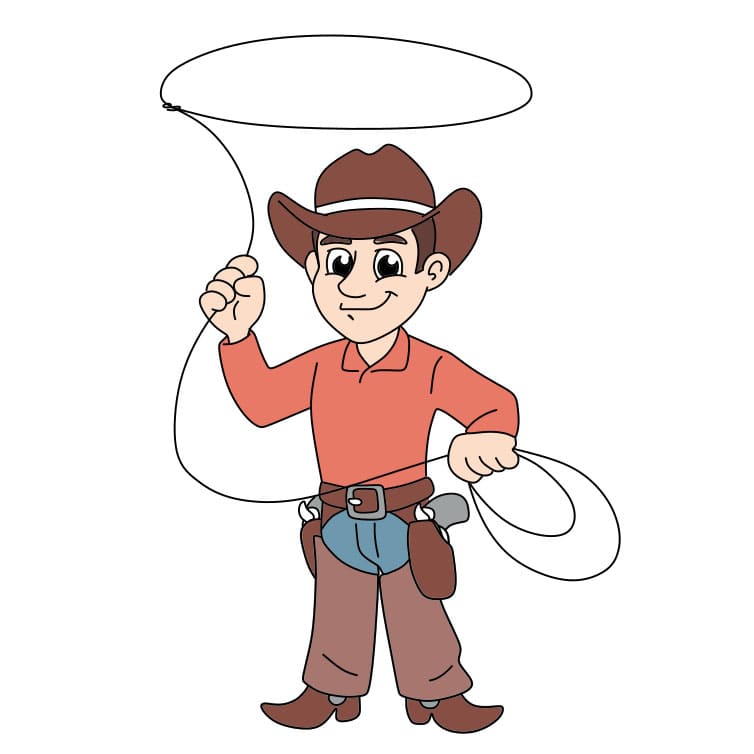 Comment-dessiner-un-cow-boy-Etape-9-4