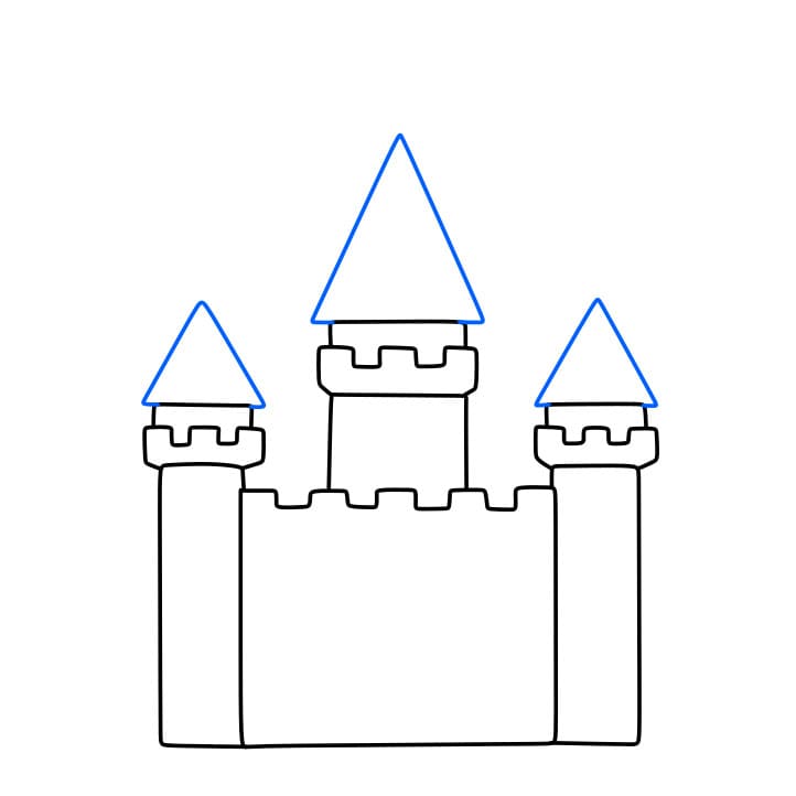 tour chateau dessin