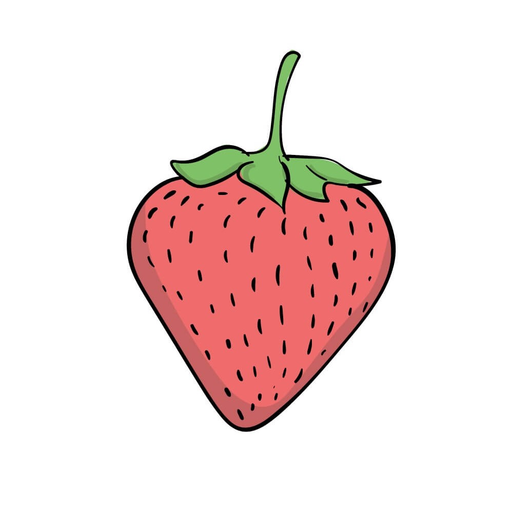 2 Instructions D taill es Pour Dessiner Une Fraise