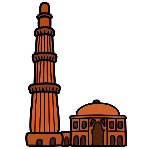 Dessin Qutb Minar