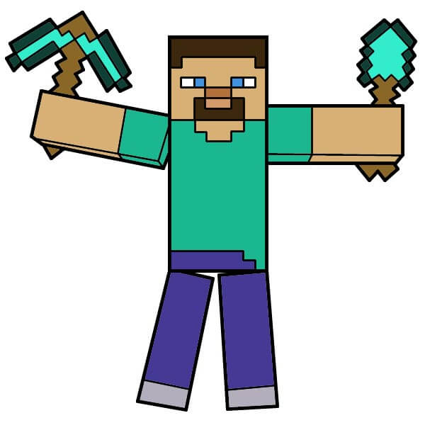 Minecraft Steve 2-12