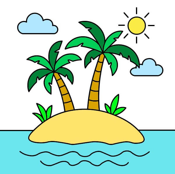 Dessin Île