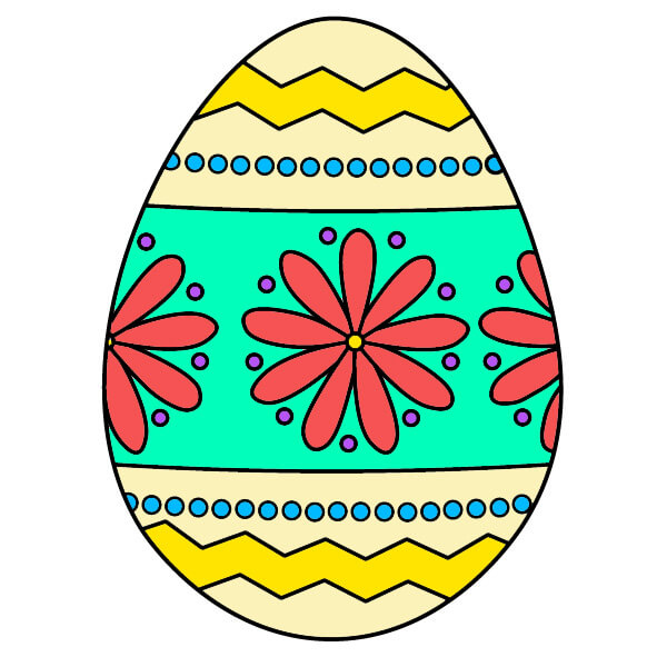 Dessin Œuf de Pâques