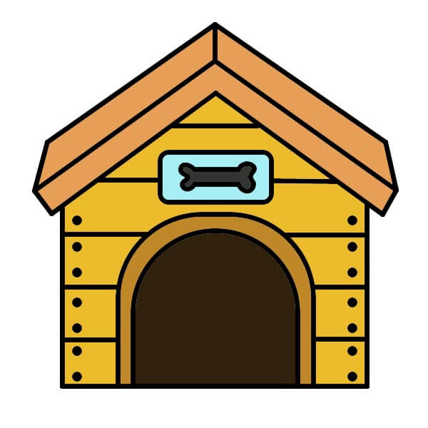 Dessin Niche pour chien