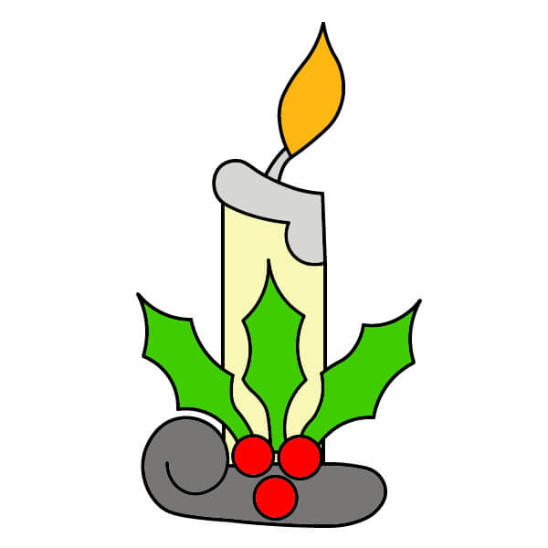 Bougie de Noël 4-8