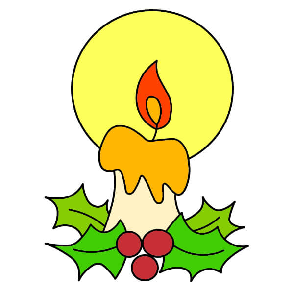 Bougie de Noël 5-9