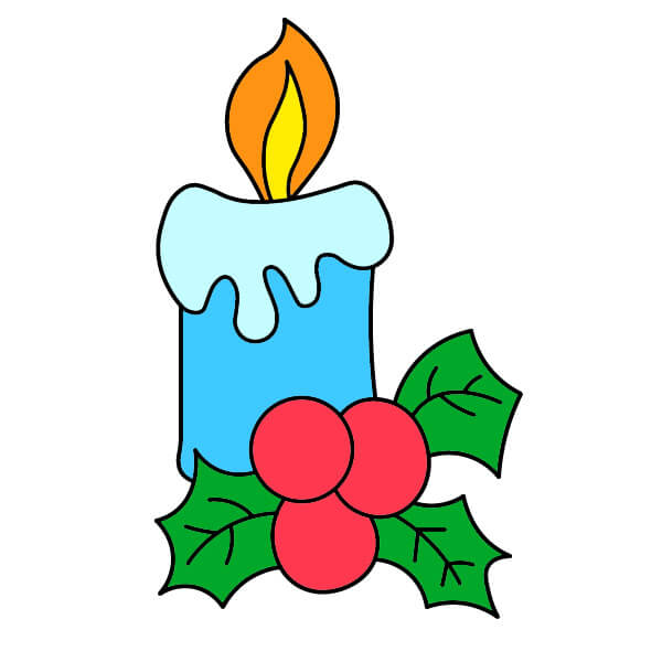Bougie de Noël 6-8