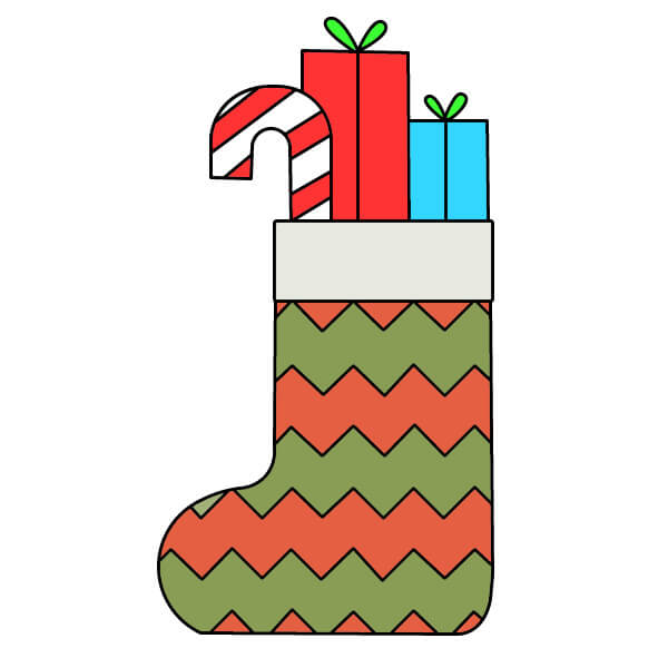 Dessin Chaussette de Noël